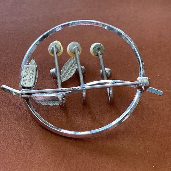 D’or  sterling silver brooch - Picture 2 of 5